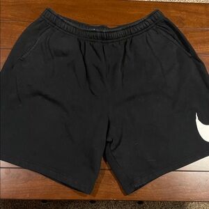 Nike Black Shorts with White Logo